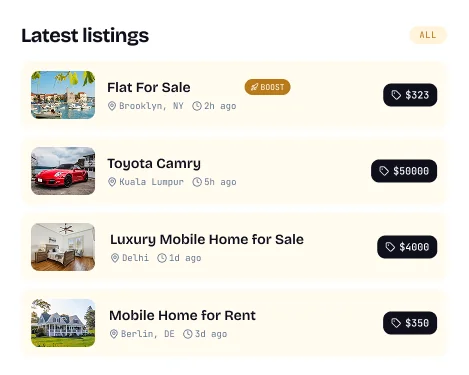 Classified site preview