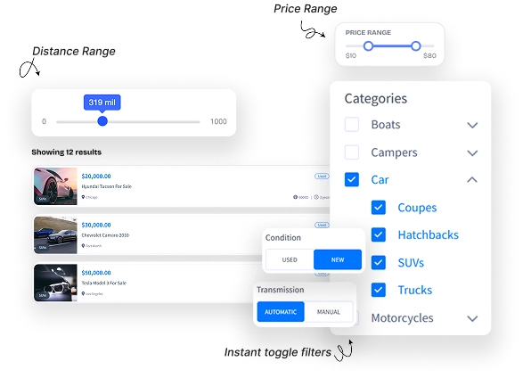 Smart filters preview