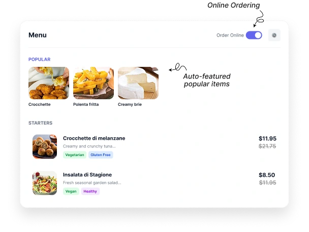Menu Pricing Preview