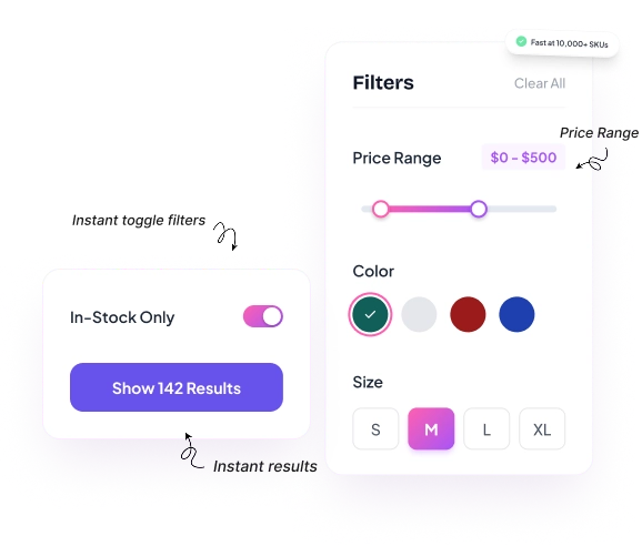 Smart filters preview